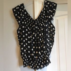Fun & Flirt Ladies Polka Dot Top- Large